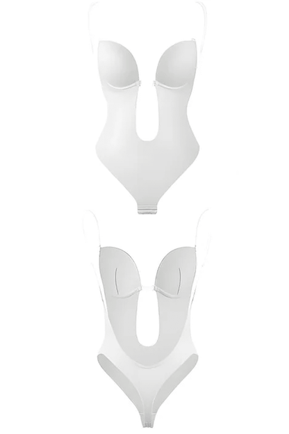 Alina | Women's Deep Plunge Spaghetti Strap Shaping Bodysuit