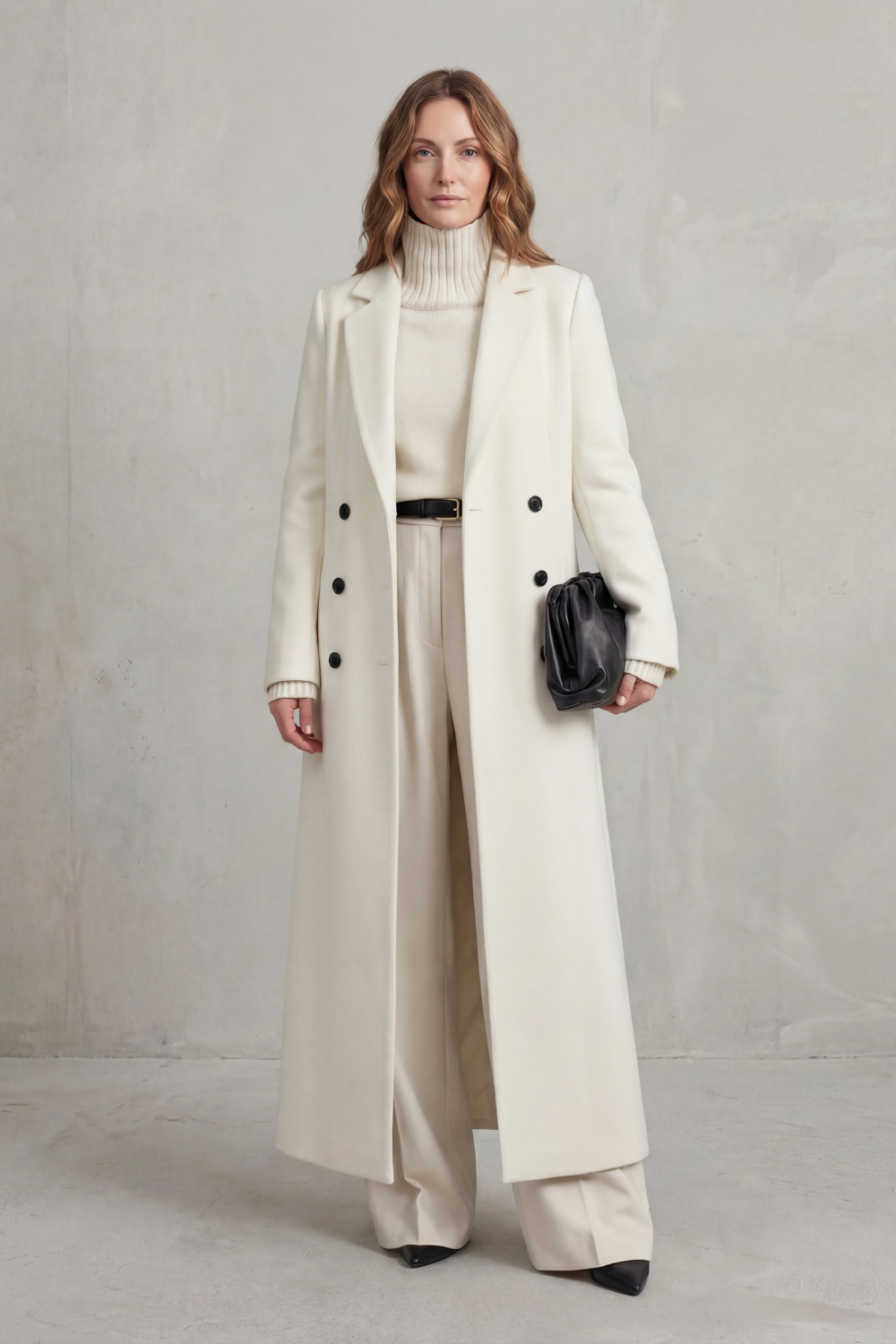 Hilda | Women's Double Breasted Tailored Maxi Long Coat