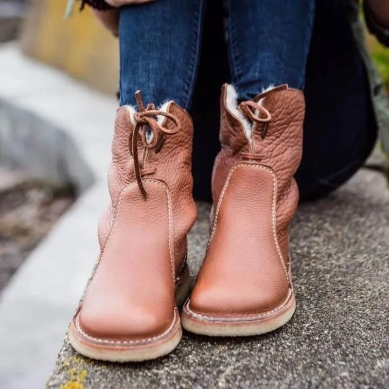 Jean | Women's Plush Lined Mid Calf Warm Winter Snow Boot