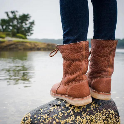 Jean | Women's Plush Lined Mid Calf Warm Winter Snow Boot