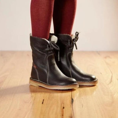 Jean | Women's Plush Lined Mid Calf Warm Winter Snow Boot