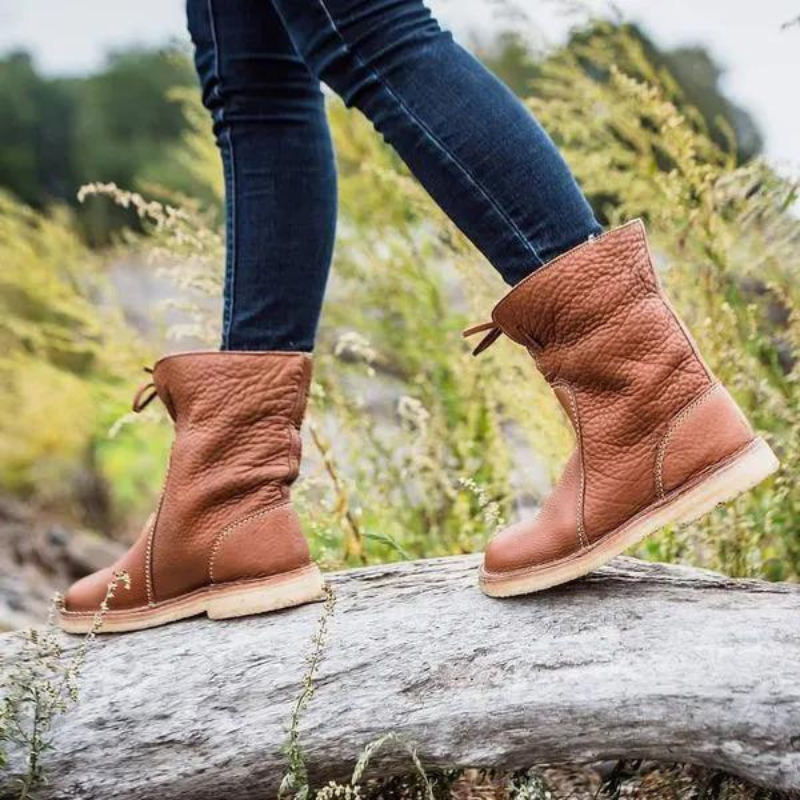Jean | Women's Plush Lined Mid Calf Warm Winter Snow Boot