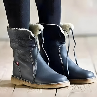 Jean | Women's Plush Lined Mid Calf Warm Winter Snow Boot