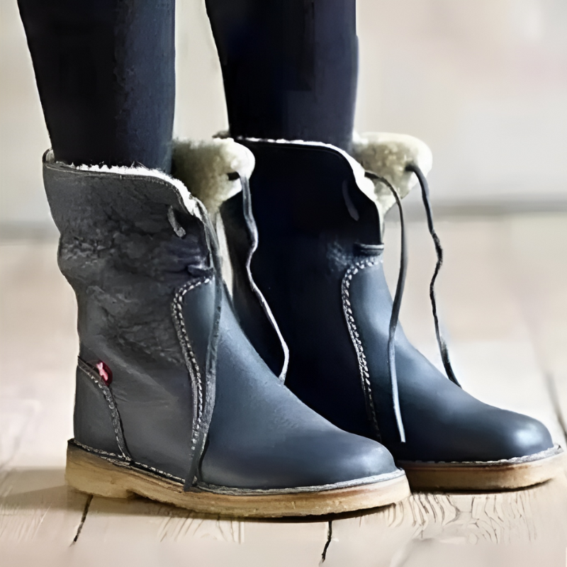Jean | Women's Plush Lined Mid Calf Warm Winter Snow Boot
