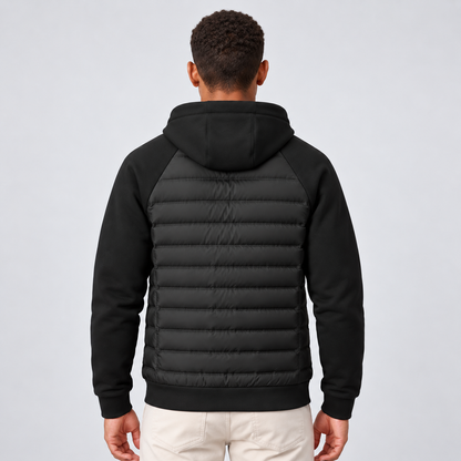Carson | Men's Quilted Hooded Puffer Hybrid Winter Jacket