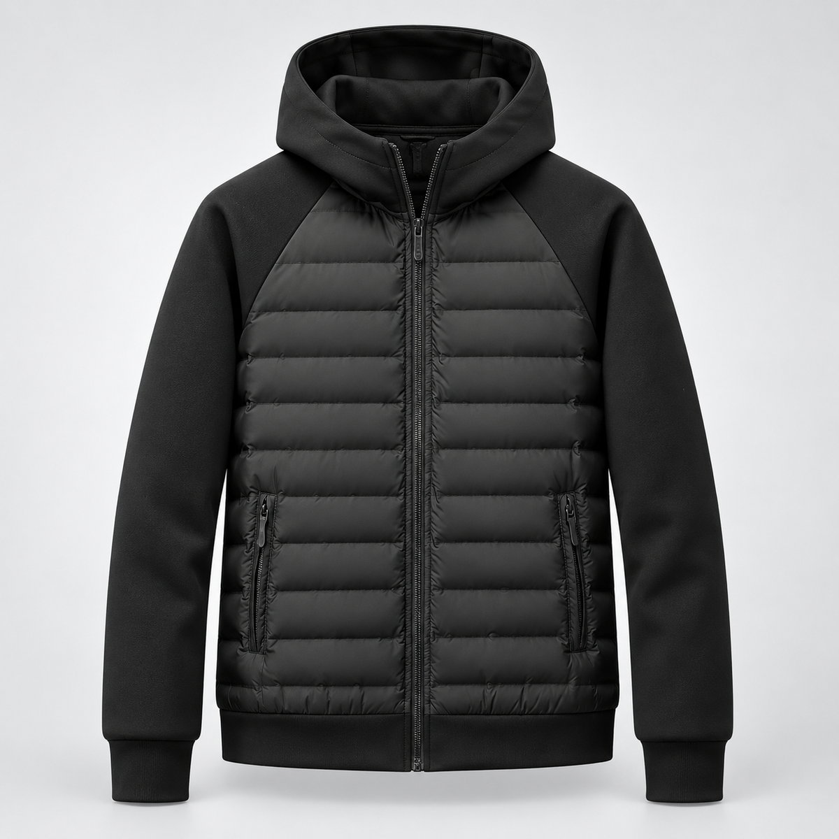 Carson | Men's Quilted Hooded Puffer Hybrid Winter Jacket