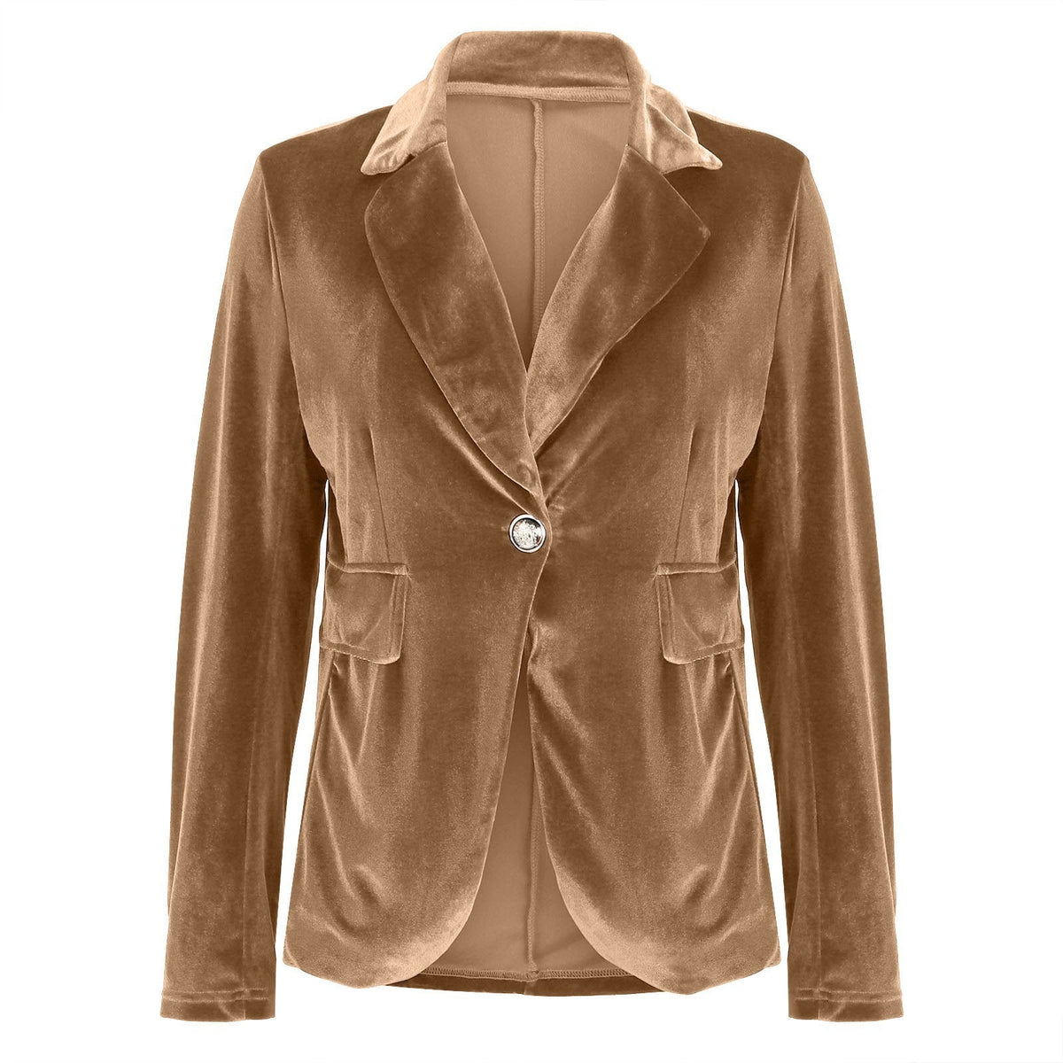 Rosalind | Women's Fall Style Tailored Single Button Velvet Blazer