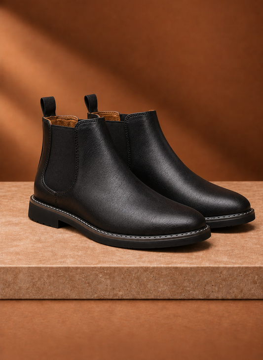 Briar | Men's Round Toe Slip-On Chelsea Ankle Boot