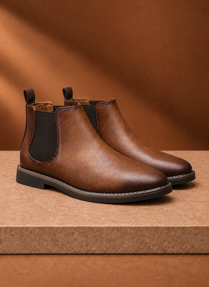 Briar | Men's Round Toe Slip-On Chelsea Ankle Boot