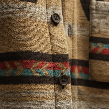 Dalton | Men's Casual Fall Southwestern Print Button Up Shirt Jacket