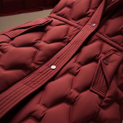 Mirabel | Women's Longline Puffer Hooded Cinched Waist Winter Coat