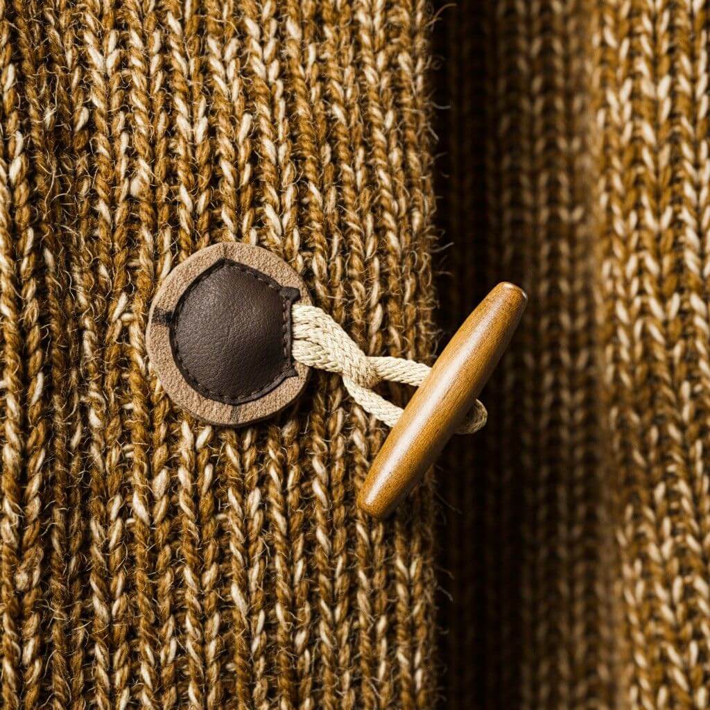 Hendrix | Men's Classic Menswear Chunky Marled Knit Longline Hooded Cardigan