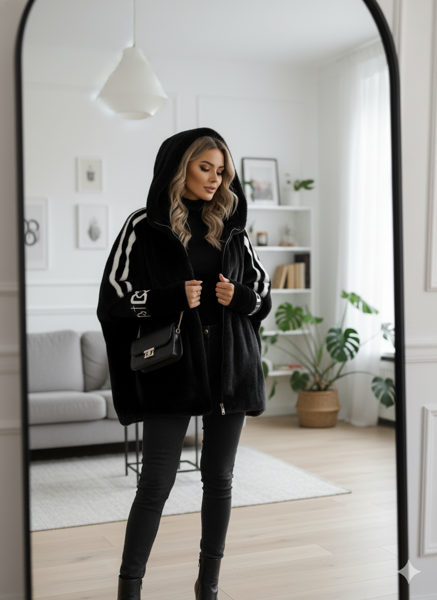 Helena | Women's Oversized Hooded Winter Faux Fur Coat