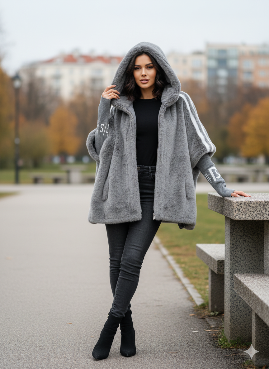 Helena | Women's Oversized Hooded Winter Faux Fur Coat