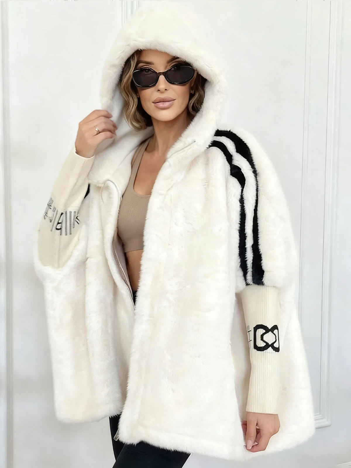 Helena | Women's Oversized Hooded Winter Faux Fur Coat