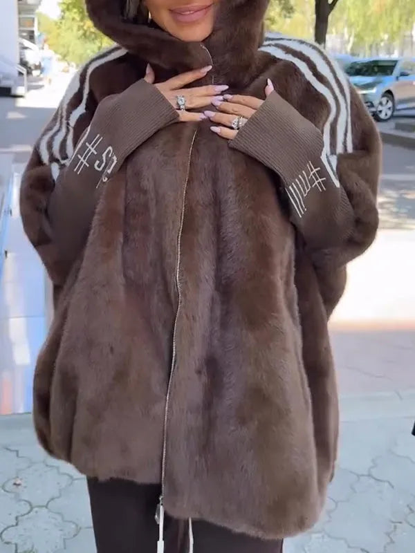 Helena | Women's Oversized Hooded Winter Faux Fur Coat