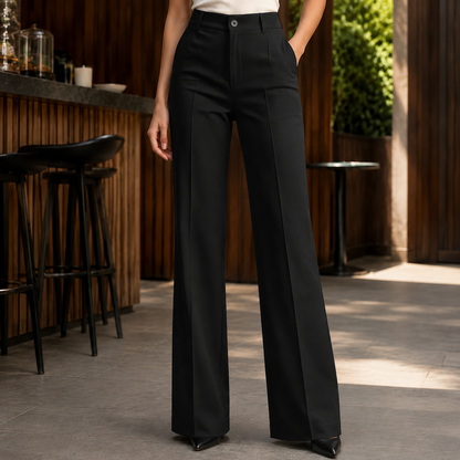 Aubrey | Women's Tailored High Waisted Wide Leg Dress Pants