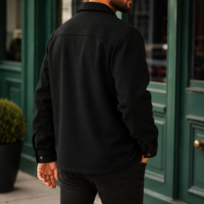 Cooper | Men's Casual Brushed Snap Front Shirt Jacket