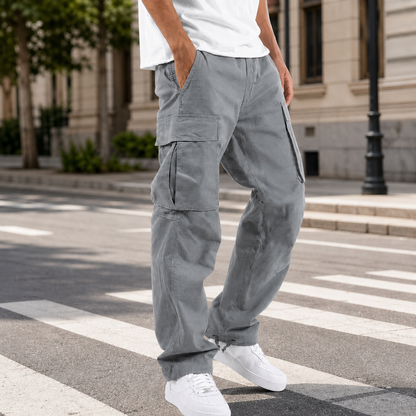 Boone | Men's Relaxed Baggy Drawstring Hem Cargo Pants