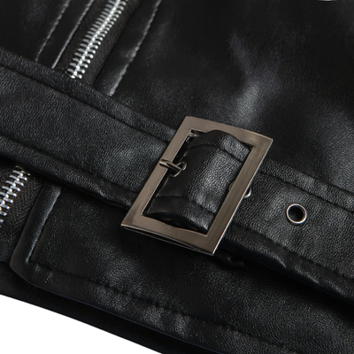 Ray | Classic Leather Biker Jacket