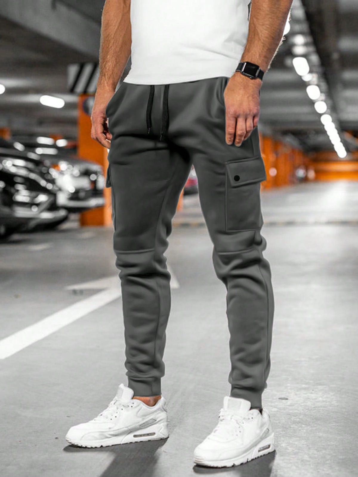 Derek | Men's Casual Streetwear Drawstring Cargo Jogger Pants