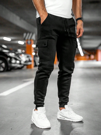 Derek | Men's Casual Streetwear Drawstring Cargo Jogger Pants