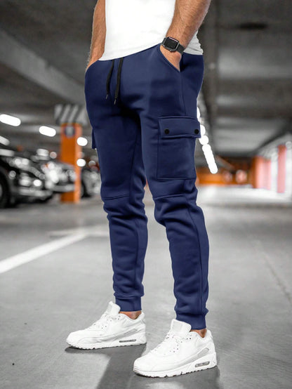 Derek | Men's Casual Streetwear Drawstring Cargo Jogger Pants