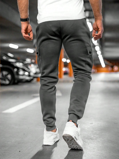 Derek | Men's Casual Streetwear Drawstring Cargo Jogger Pants
