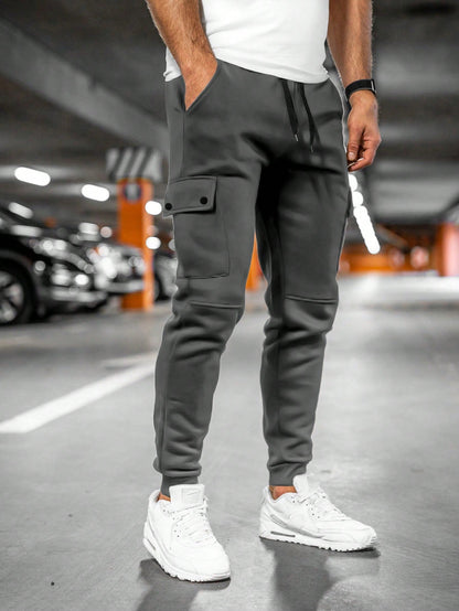 Derek | Men's Casual Streetwear Drawstring Cargo Jogger Pants