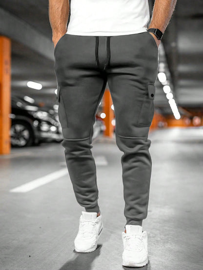 Derek | Men's Casual Streetwear Drawstring Cargo Jogger Pants