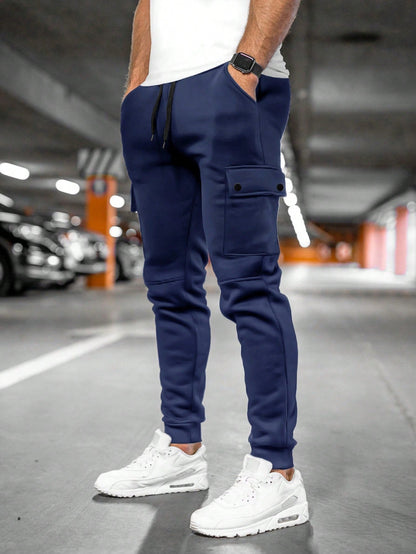 Derek | Men's Casual Streetwear Drawstring Cargo Jogger Pants