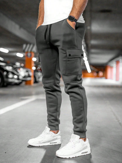 Derek | Men's Casual Streetwear Drawstring Cargo Jogger Pants