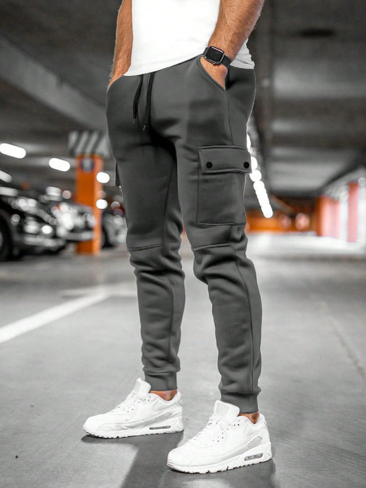 Derek | Men's Casual Streetwear Drawstring Cargo Jogger Pants