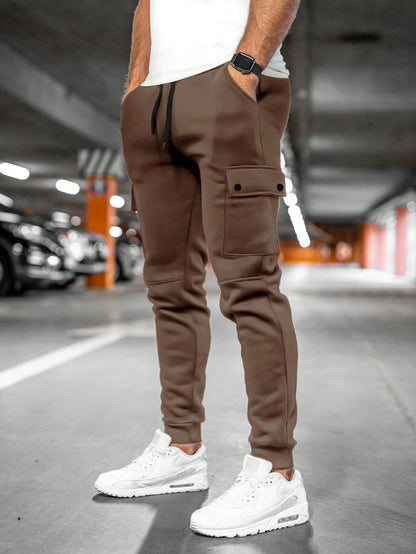 Derek | Men's Casual Streetwear Drawstring Cargo Jogger Pants