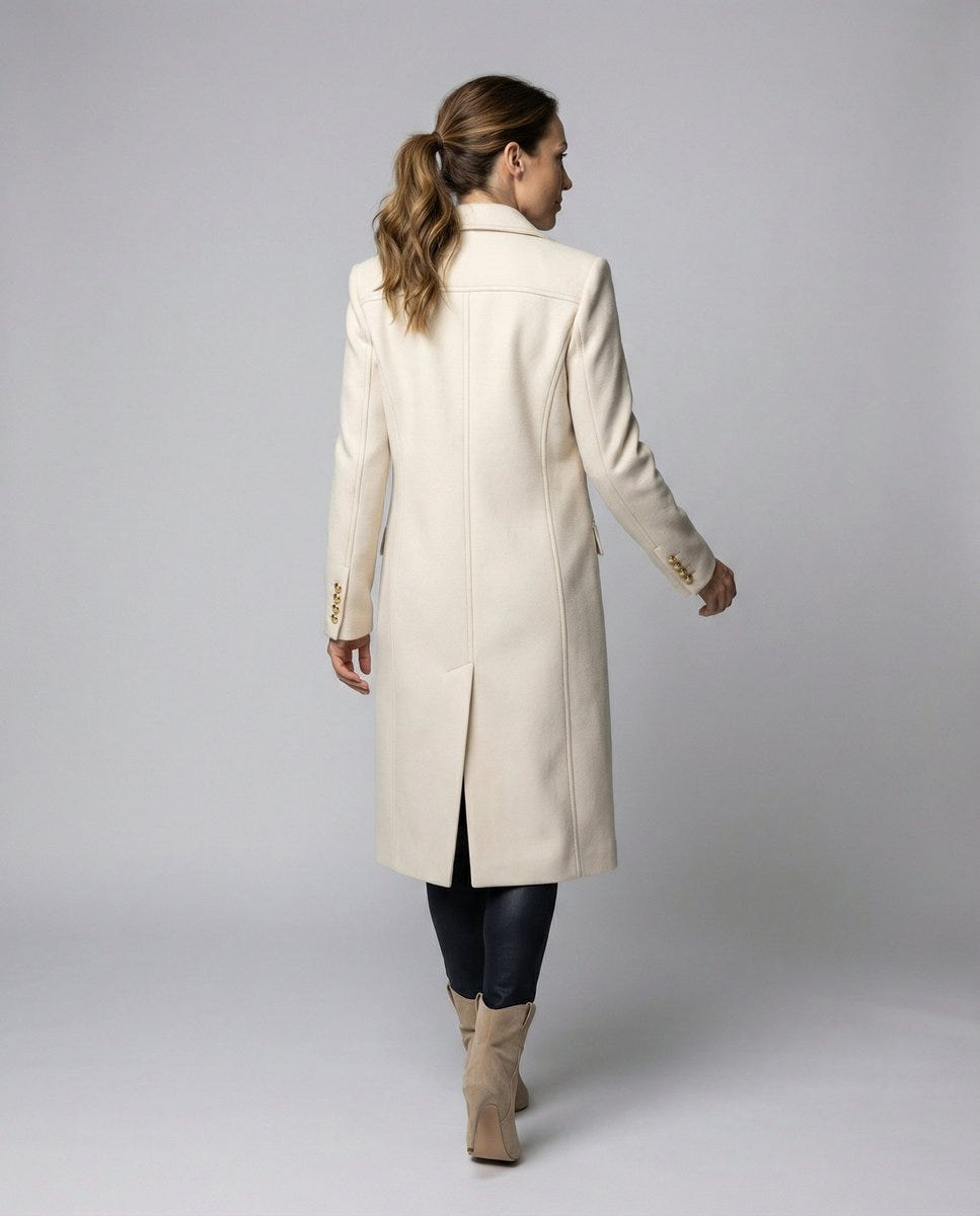 Scarlett | Women's Tailored Double-Breasted Long Coat