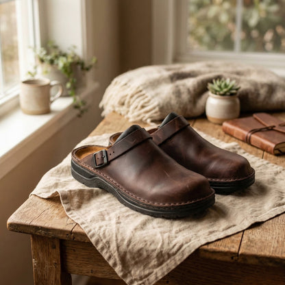 Amelie | Women's Autumn Ergonomic Slip-On Buckle Strap Clog