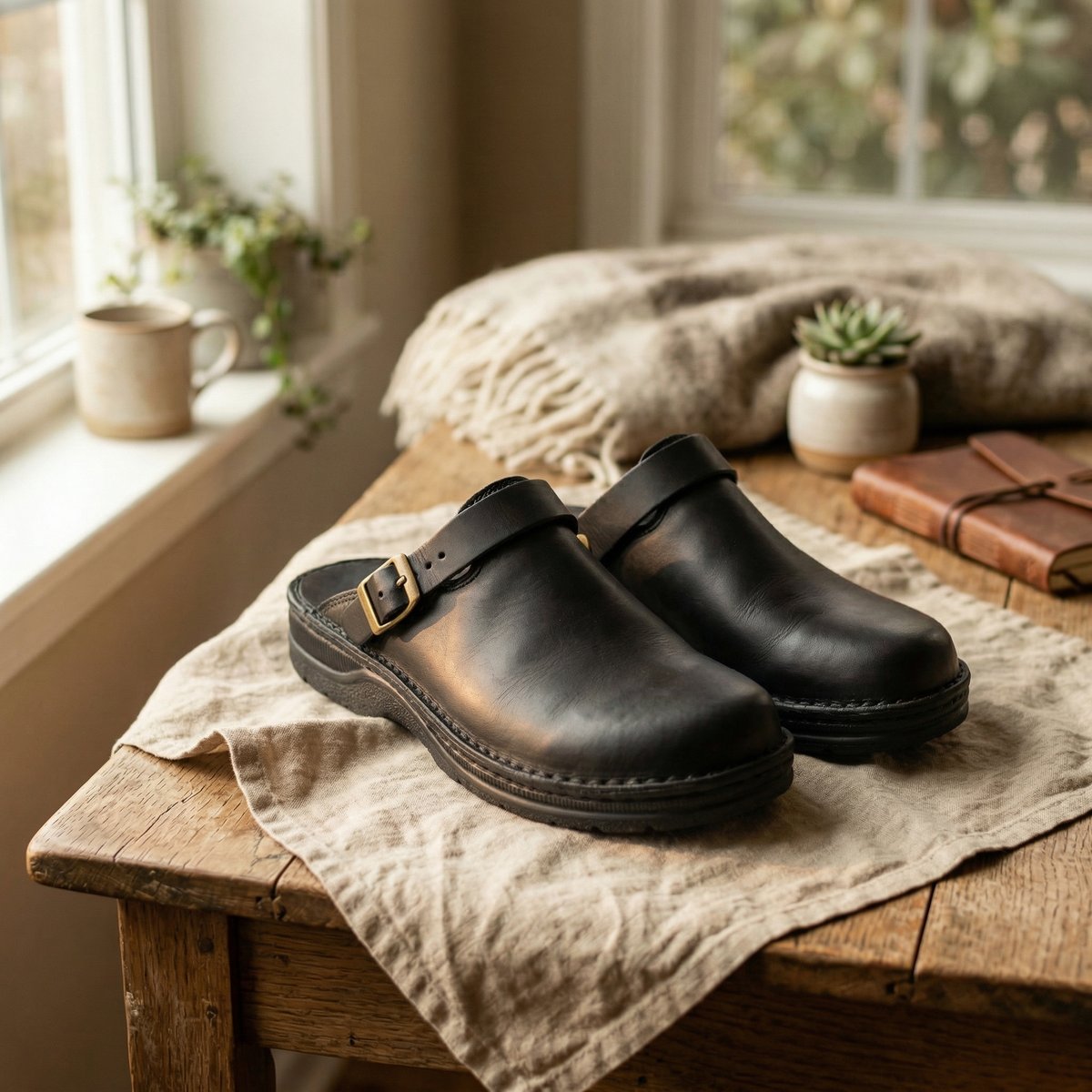 Amelie | Women's Autumn Ergonomic Slip-On Buckle Strap Clog