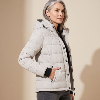 Christa | Women's Hooded Quilted Slim Fit Puffer Winter Jacket