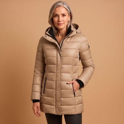Christa | Women's Hooded Quilted Slim Fit Puffer Winter Jacket