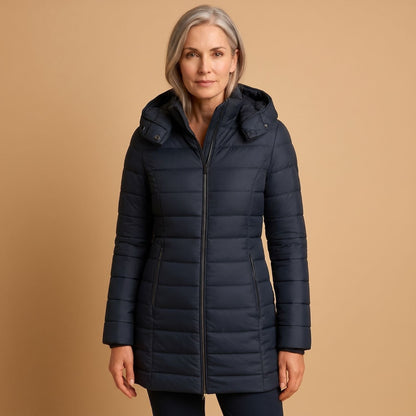 Christa | Women's Hooded Quilted Slim Fit Puffer Winter Jacket