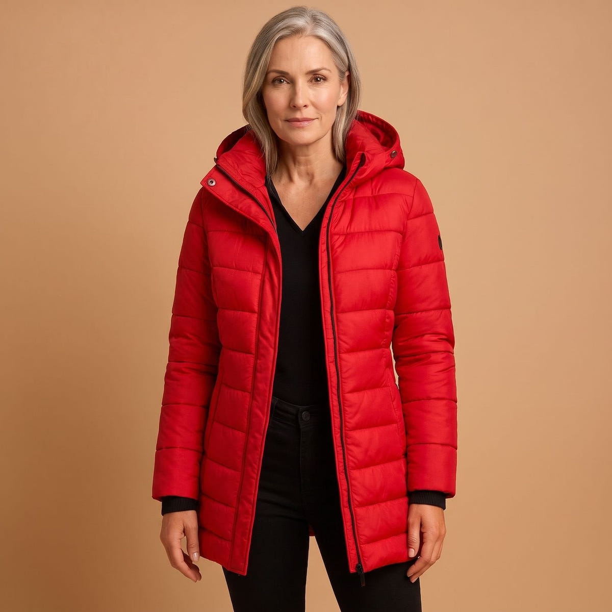 Christa | Women's Hooded Quilted Slim Fit Puffer Winter Jacket