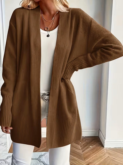 Harper | Women's Relaxed Open-Front Long Knit Cardigan Sweater