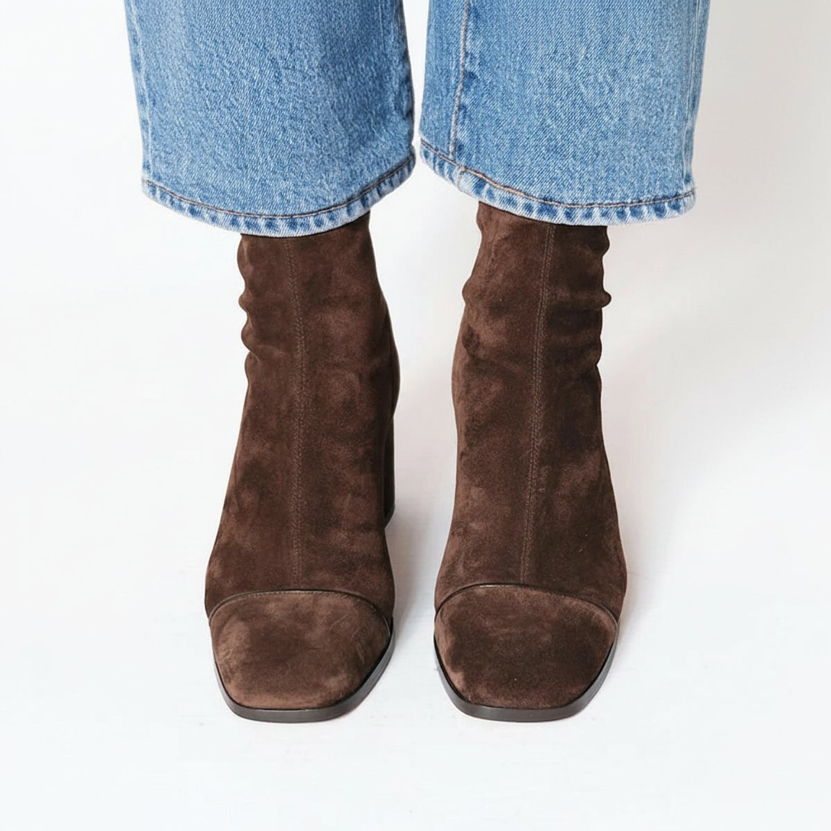 Alberta | Women's Fall Square Toe Low Block Heel Ankle Boot