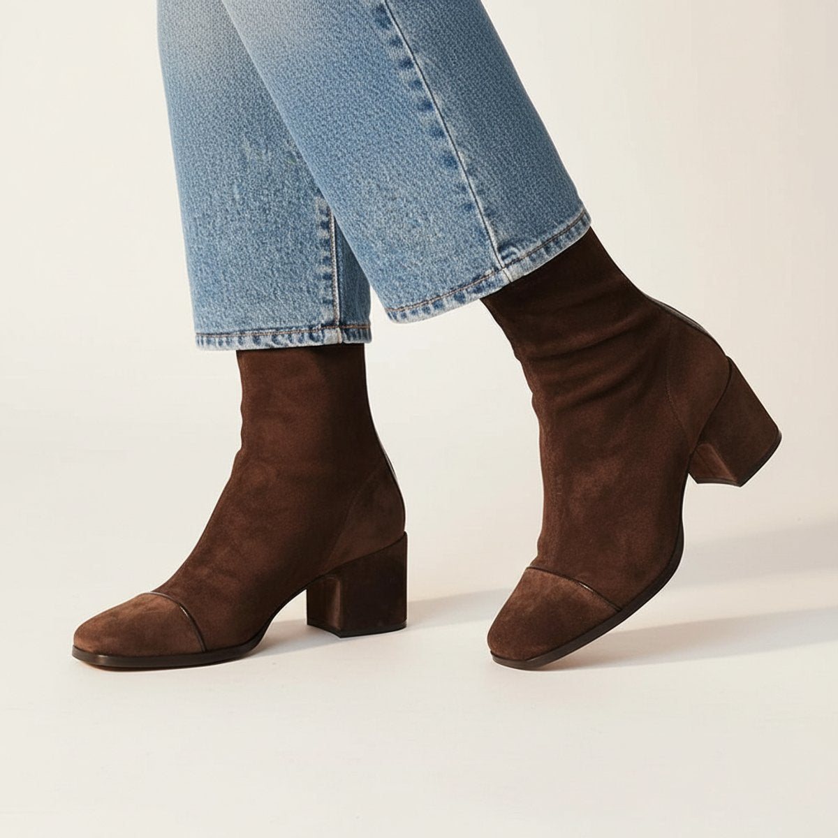 Alberta | Women's Fall Square Toe Low Block Heel Ankle Boot